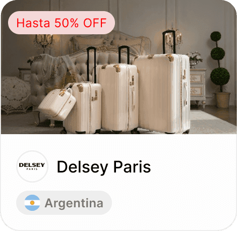 Descuento Delsey Paris 50% OFF en equipaje